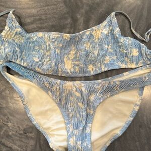 Triangl Swimwear Blue and White Bikini
